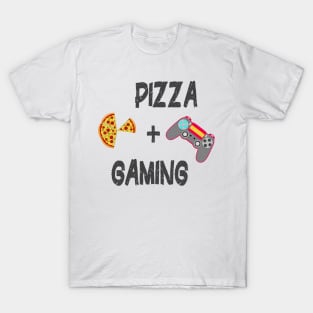 Life is Better with Pizza and Gaming Foodie Gamer T-Shirt